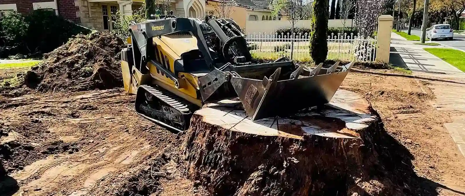 Real job photos, machinery and site clean-up proof.